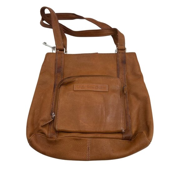 Fossil Brown Leather Camel Tan Shoulder Bag - Picture 1 of 6
